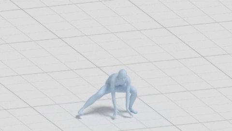 Ground-truth frame: fitness routine